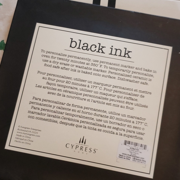 NIB | Cypress personalizable plate - Picture 2 of 3